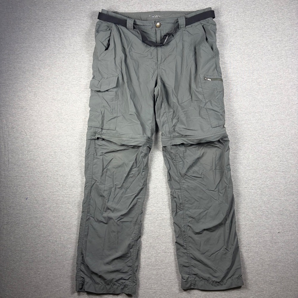 Columbia Convertible Cargo Pants 34x30 Gray Hiking Outdoor Gorpcore